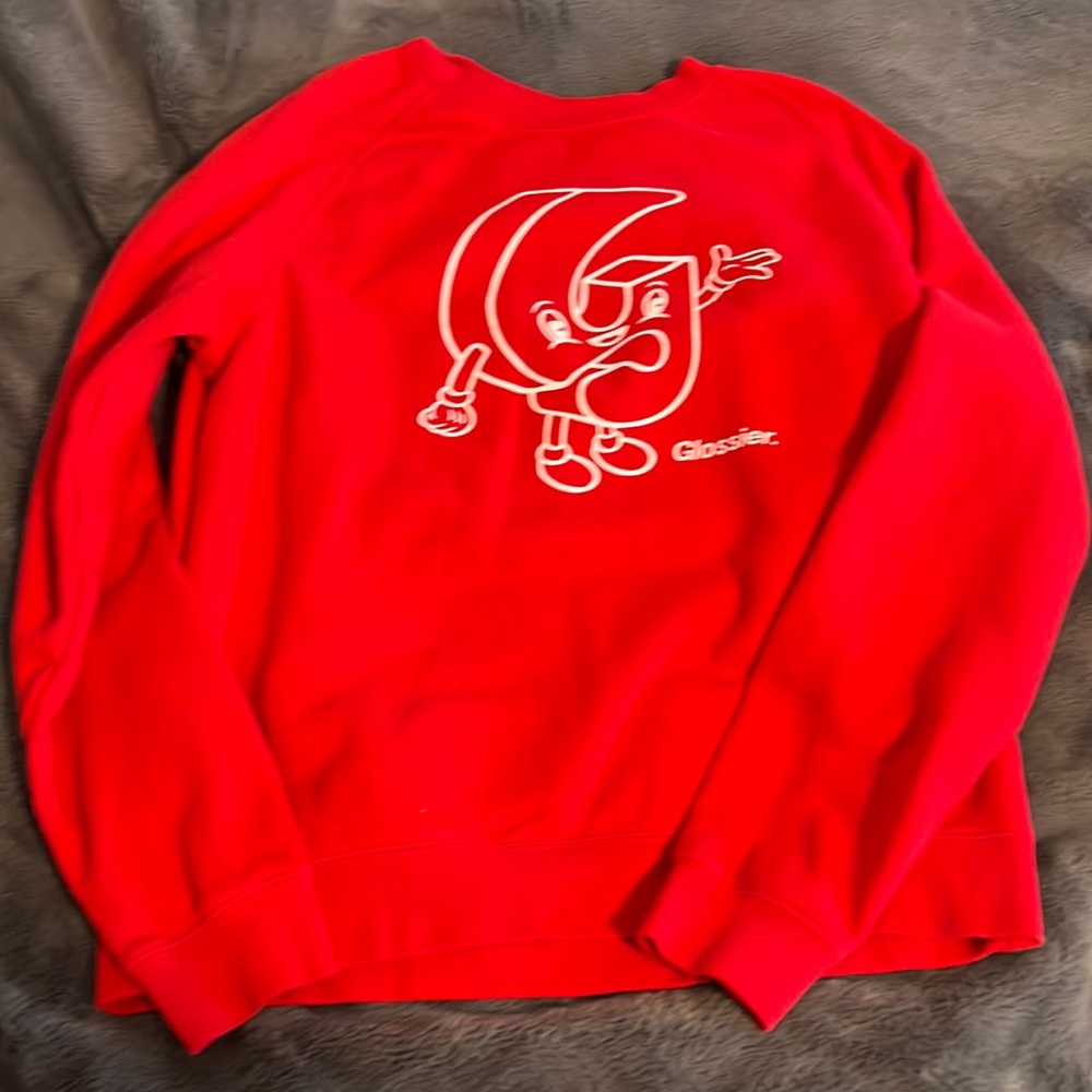 Glossier Holiday 2019 Crewneck size large in perfect condition